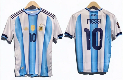 Argentina 2026 World Cup Home Kit Messi Half Sleeve embroidery